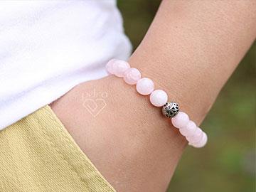 دستبند زنانه رزکوارتز 