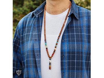 گردنبند رودراکشا و هفت‌چاکرا